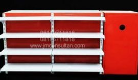 Rak minimarket single Murah, rak minimarket, rak minimarket murah, pabrik rak minimaret, gondola, rak gondola, rak besi, rak minimarket bekas, rak alfamart, rak indomart, rak supermarket